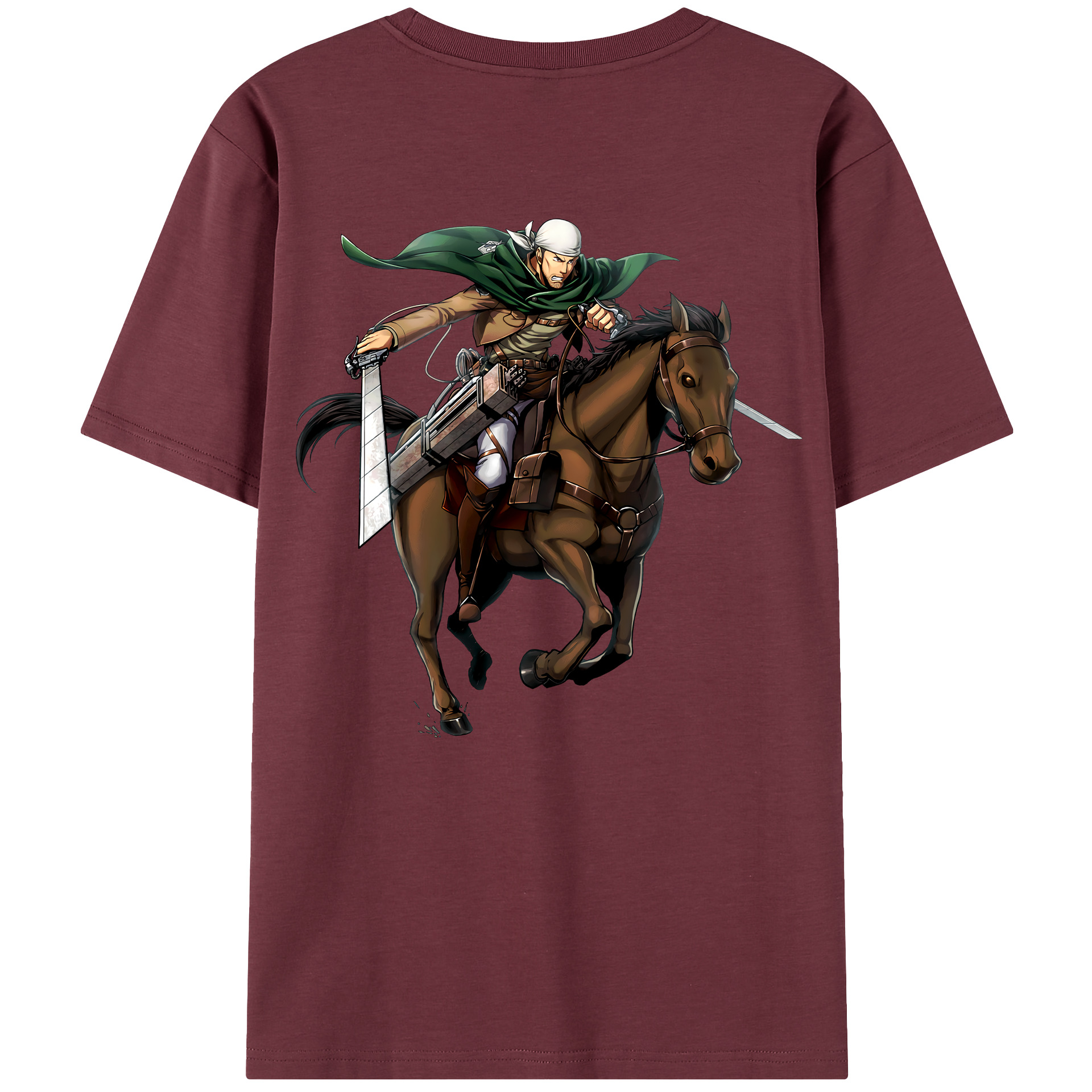 （画像用） 進撃の巨人 Attack on Titan 綿100％半袖Tシャツ（背面プリント）